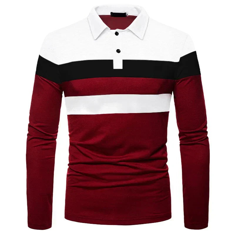 Men's Long Sleeve Polo Shirt Slingint Norva