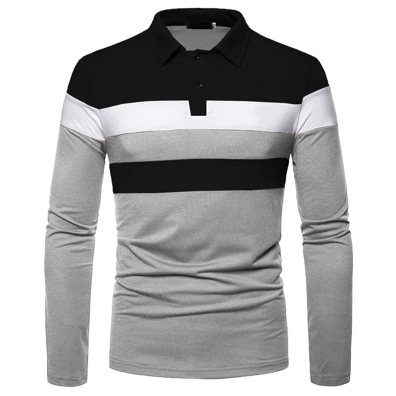 Men's Long Sleeve Polo Shirt Slingint Norva