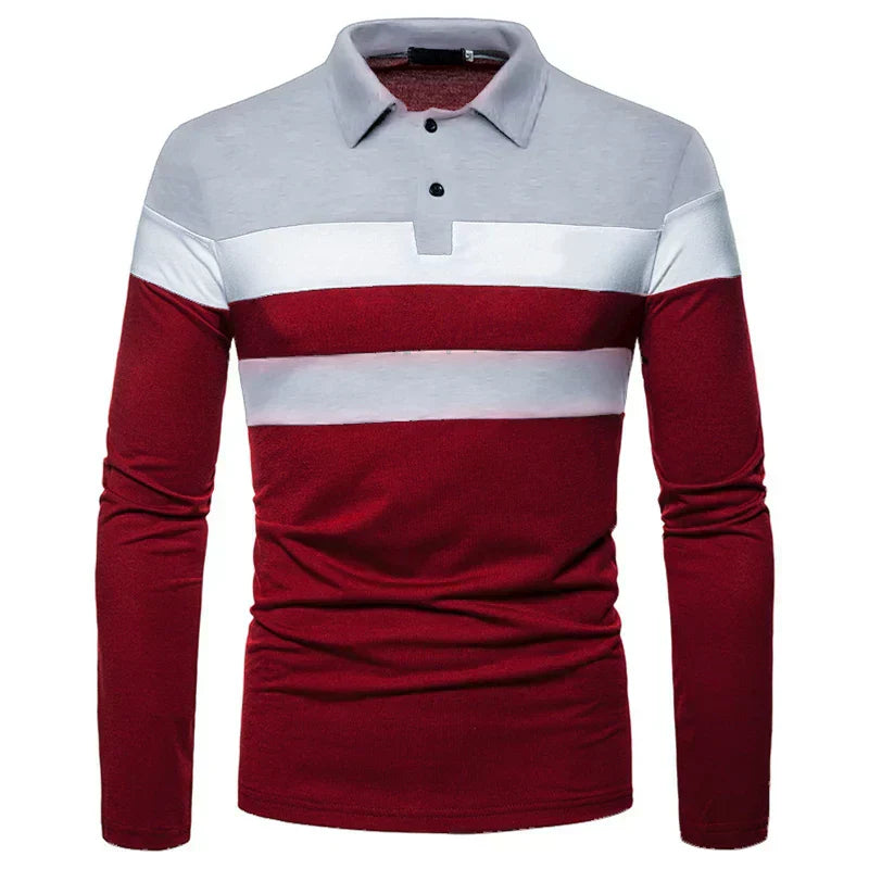 Men's Long Sleeve Polo Shirt Slingint Norva