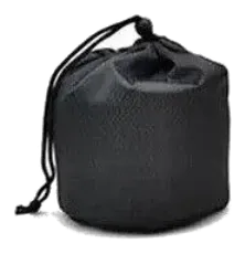Closes into its own pouch
